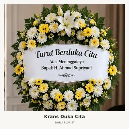 Krans Bunga Duka Mangga Besar